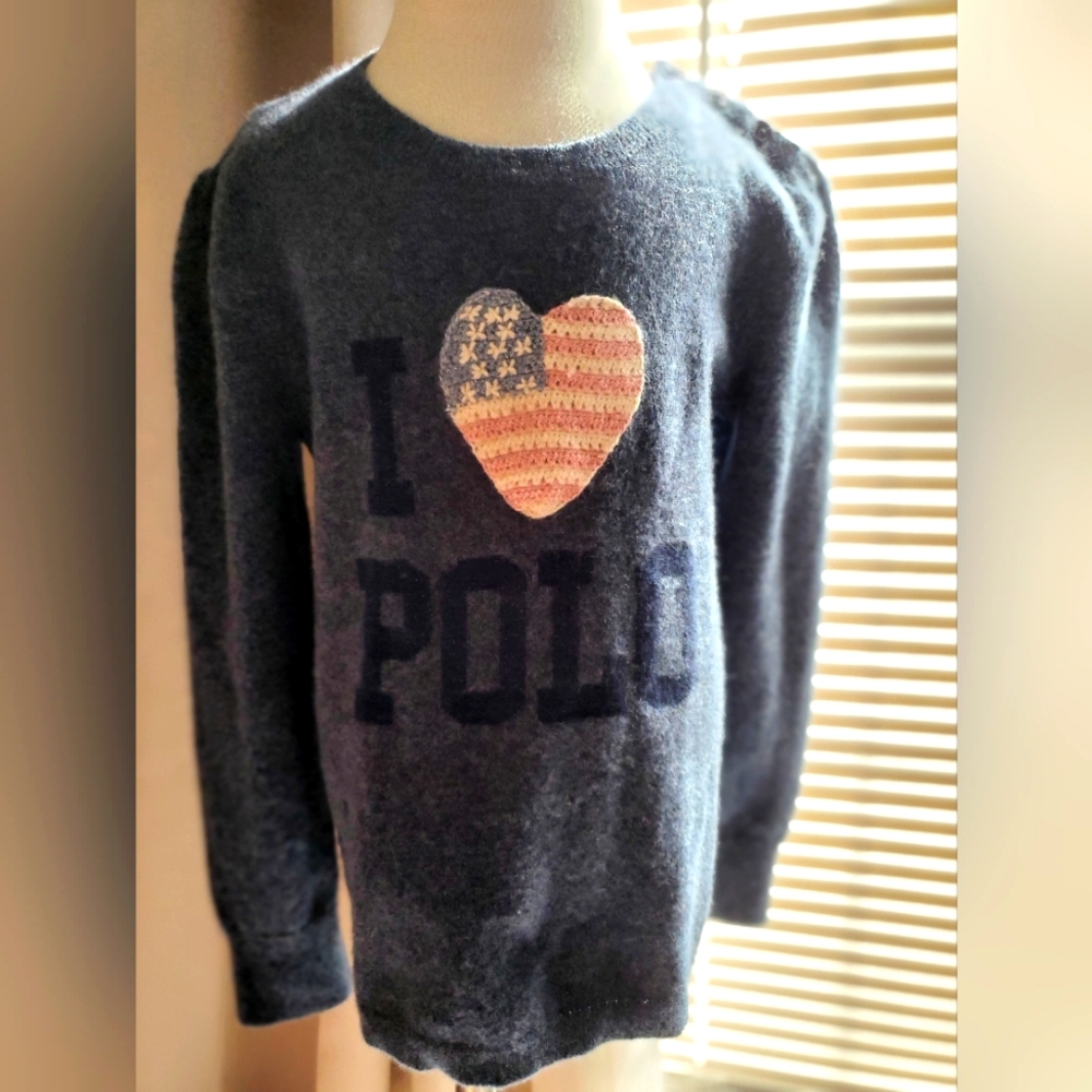 Ralph Lauren Todder Girl Wool Crewneck Sweater